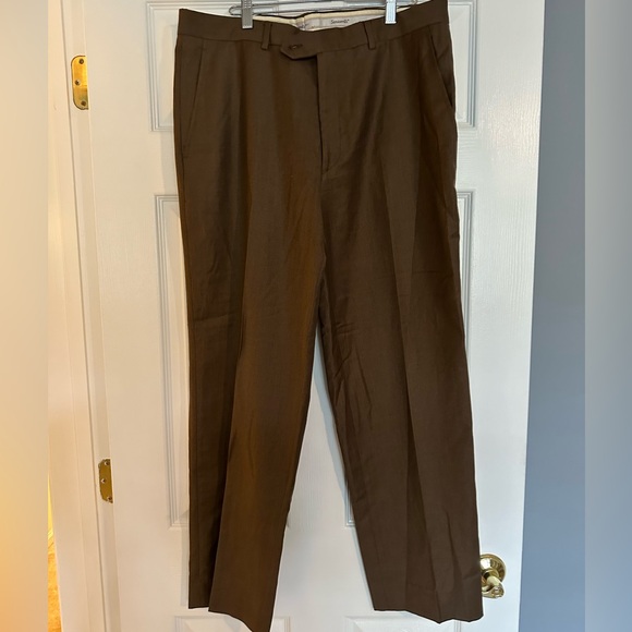 Santorelli Romeo brown dress pants